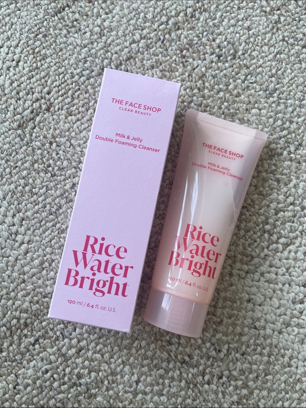 The Face Shop Rice Water Bright Milk & Jelly Double Foaming Cleanser
